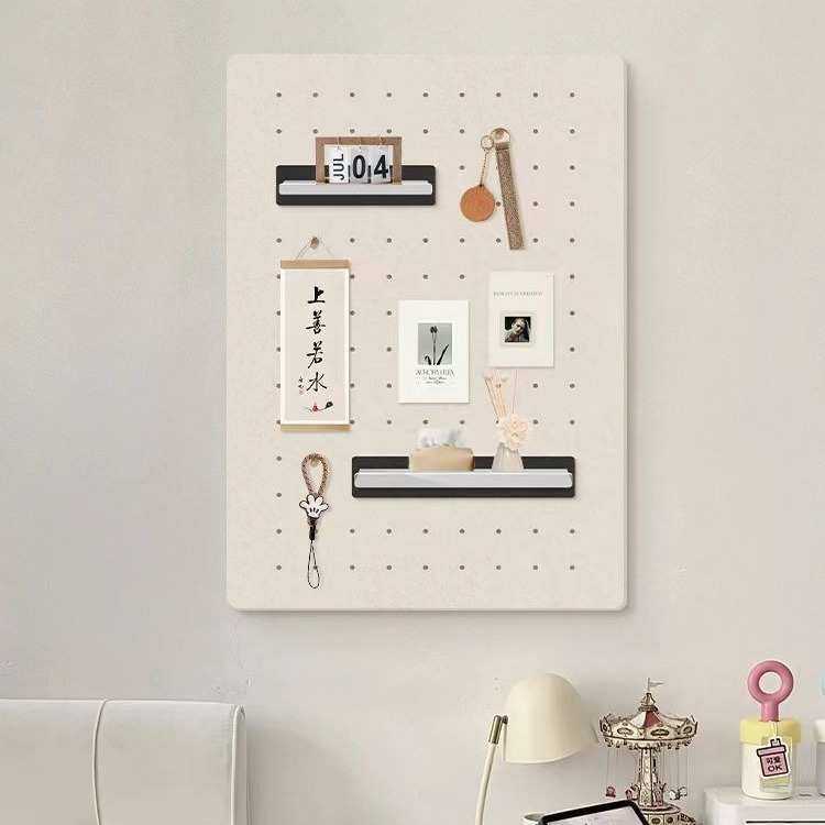 Creative felt hole board Nordic style colorful felt wall stickers wall decoration self-adhesive photo wall display board