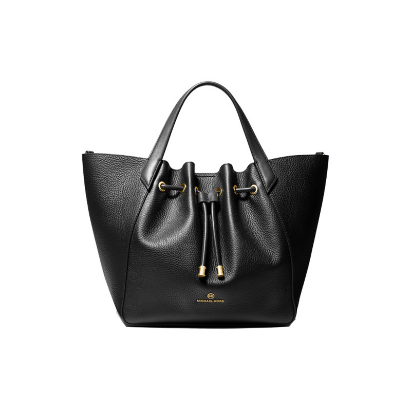 Unused Michael Kors/Phoebe Leather Black Women's Large Handbag