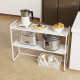 Microwave oven rack floor storage and sorting new iron rack kitchen household rack thickening art storage debris