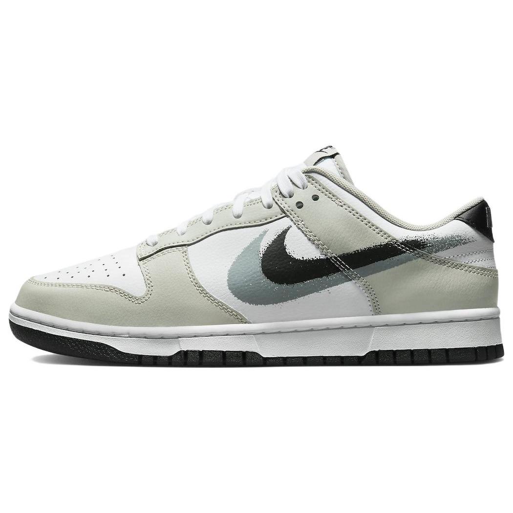 Nike Dunk Low Stencil Swoosh 低帮 板鞋 男款 白色