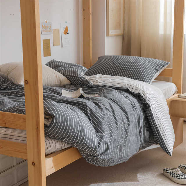 Maternal and infant Class A full cotton student dormitory single bed three-piece set pure cotton dormitory washing quilt cover 4 pieces bed sheets