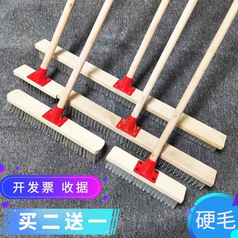 Moss Bathtub Scrubbing Short-Haired Decontamination Wood Brush Restaurant Descaling Bathroom Floor Scrubbing Brush Balcony Floor Brush