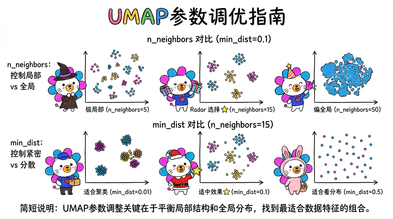 UMAP 参数调优指南