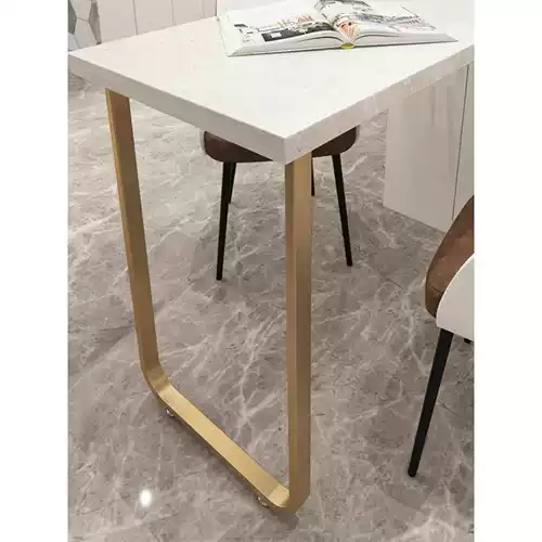 Односторонний кронштейн для ножек стола из кованого железа, край стойки для ног, стойка для стола, обеденный стол, опора для ног шкафа, опорная основа