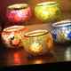 European color mosaic glass candlestick cup Christmas candlestick romantic candlelight dinner decoration decoration color selection