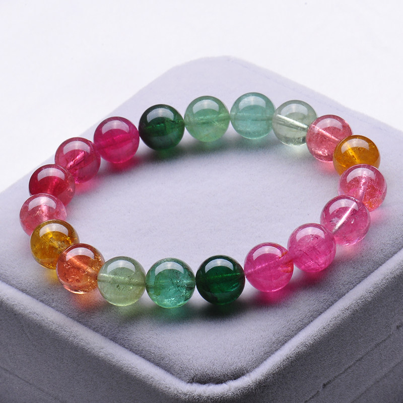 Beads 10 4 mm 33 33 71 gr Brazilian natural Beatrite hand condensed Rainbow color string method 05304