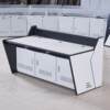 Security monitoring console thickened work dispatch table command center console cabinet single double triple platform