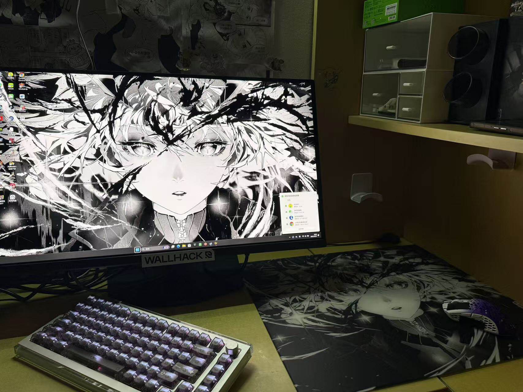 知郁DYSPHORIA SAYO小夜涂层钢化玻璃鼠标垫电竞游戏FPS专用超大-淘宝网