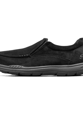Skechers斯凯奇 Expected X 加绒 男士休闲鞋健步鞋黑色