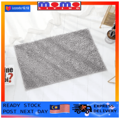 [Momo Living] Non-slip Microfiber Chenille Carpet Floor Mat Door Mat