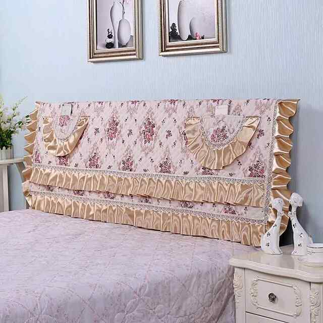 All-Inclusive Bed Headboard Cover, Simple Modern European-Style Solid Wood Leather Fabric Backrest Cover, Protective Cover, Universal Bed Headboard Cover