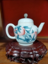 Hongxia hand-painted underglaze colorful three peach 100CC small pot
