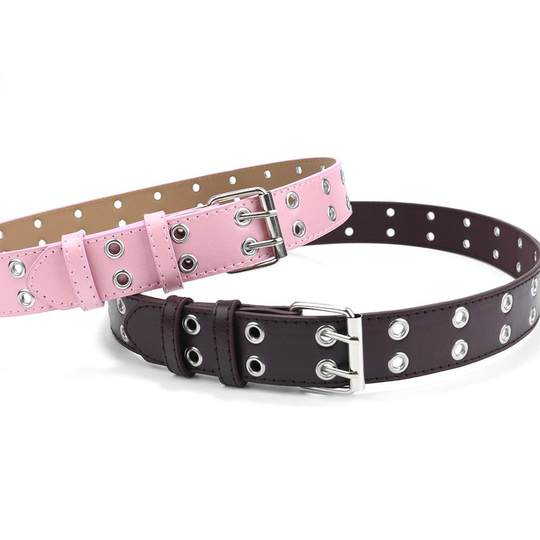 5-16 Year Old Children's Belt Punk Belt Student Girl Jeans Belt Performance Boy Dress Pants Belt Black