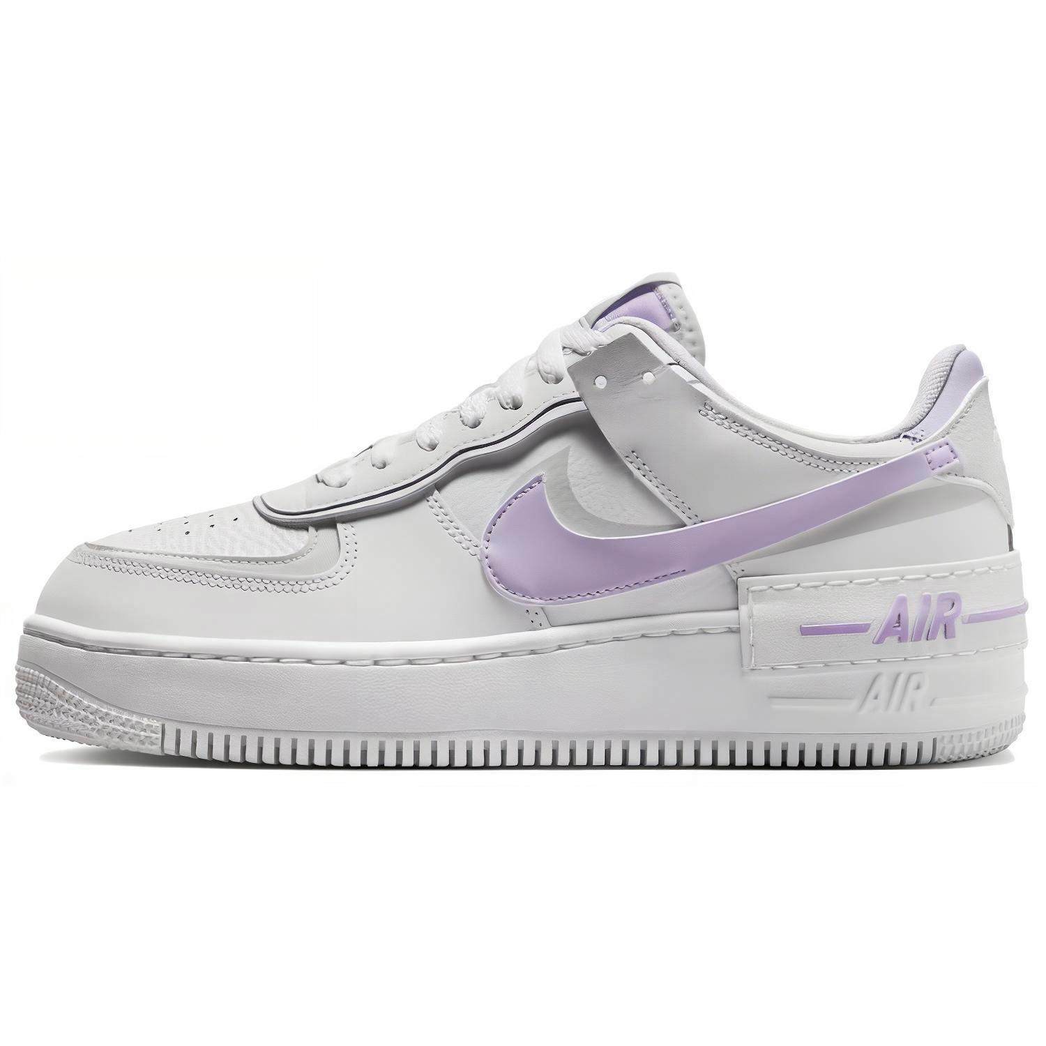 Nike Air Force1 shadow Shadow 低帮 板鞋 女款 白紫,运动鞋new,板鞋,淘宝优惠券,粉丝福利购,淘宝优惠卷