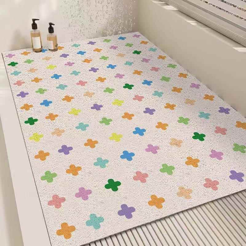 New Bathroom Floor Mat, Anti-Slip and Anti-Fall Mat, Children's Bath Mat, Hollow Drainage Mat, Special Foot Mat for Shower Room, Thickened