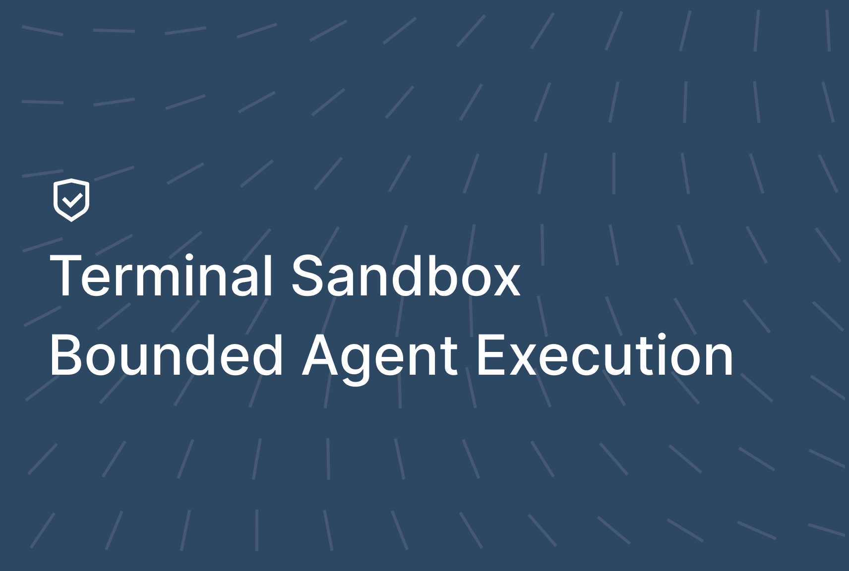 Terminal Sandbox: Infrastructure for the Agent Harness