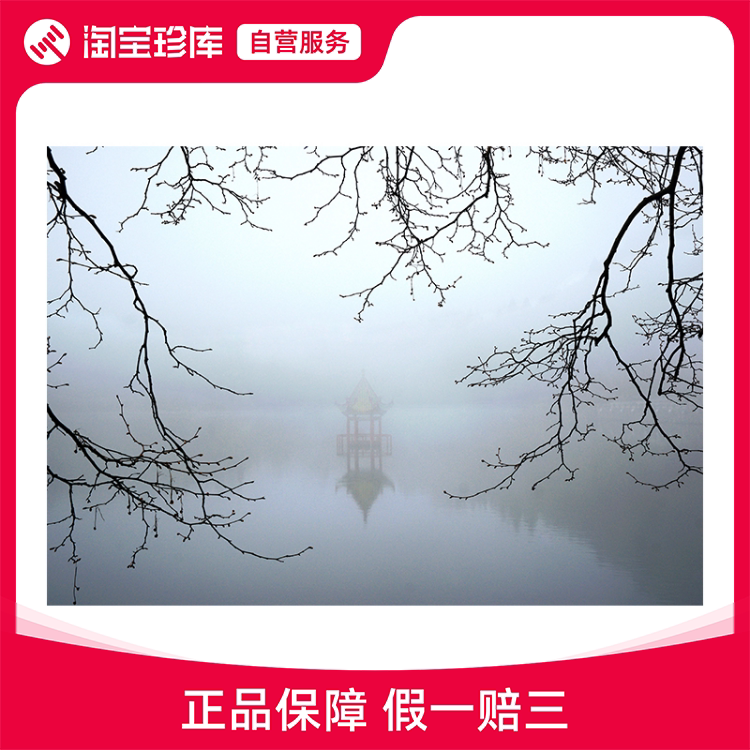 谷小泉【梦幻琴湖】现代简约 朦胧意境客厅书房摄影装饰画带装裱