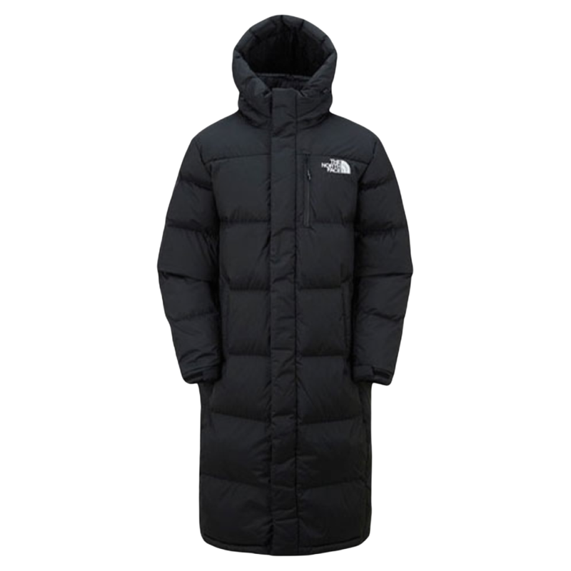 北面THE NORTH FACE GO FREE 纯色长款连帽羽绒服 男女同款
