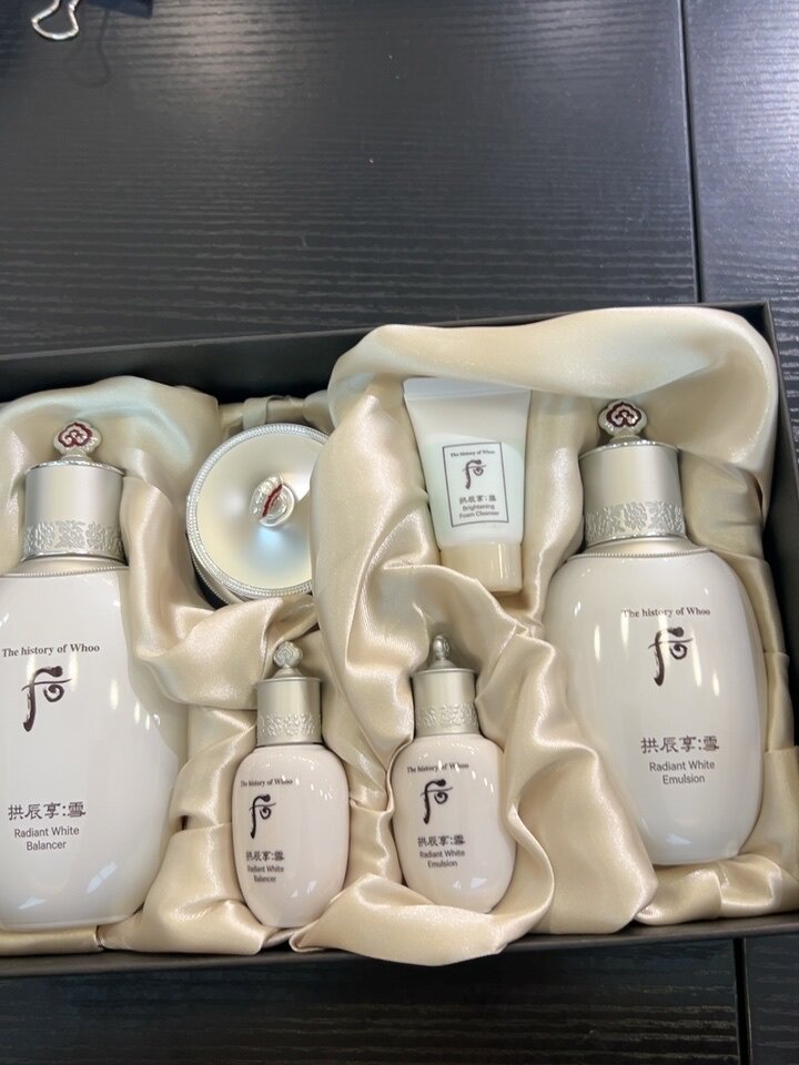 WHOO后拱辰享雪美白套盒补水提亮淡斑去黄水乳霜护肤品套装韩国评价- 淘宝网