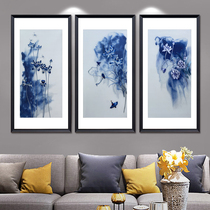 Ingenious handmade Suzhou embroidery Lotus triptych screen home decoration hanging picture embroidered silk