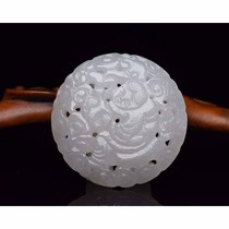 HTY31219 Hetian jade belt buckle