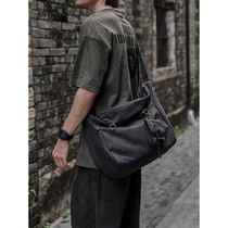 New crossbody bag for men fashionable simple and portable washed canvas bag trendy versatile lightweight shoulder bag commuter bag for men