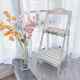 American Country-Style Retro Wooden Flower Stand with Several Steps, Floor-Standing Multi-Layer Square Storage Shelf, Balcony Flower Stand, American Style