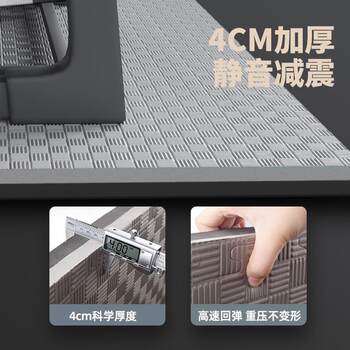 Treadmill mat, soundproof and shock-absorbing mat, floor mat, silent anti-slip mat, thickened anti-vibration mat, spinning bike dedicated floor