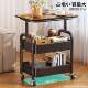 Small Trolley Storage Rack, Multi-Layer Floor-Standing Bedroom Bedside Storage Rack, Home Living Room Mobile Snack Cart, Sofa Side Table