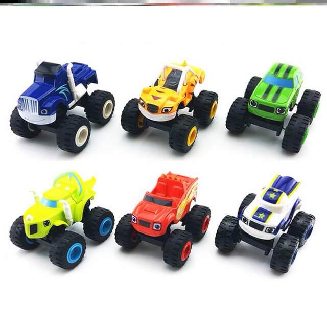 Speed Cyclone Battle Team Baby Bus Monster Truck Toy Truck Speed Rescue Team Bigfoot Monster for Children Boys