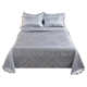 Summer ice silk mat sheet three-piece set European style washing machine washing cool air conditioning soft mat 2024 new model