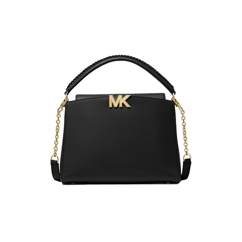 Michael Kors Michael Kors Faux Leather Shoulder Crossbody Handbag Medium Size Women's Black