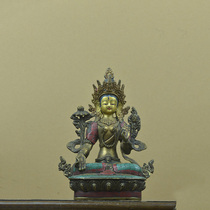 KC1518 copper painted Tara Buddha statue (return to Nepal)