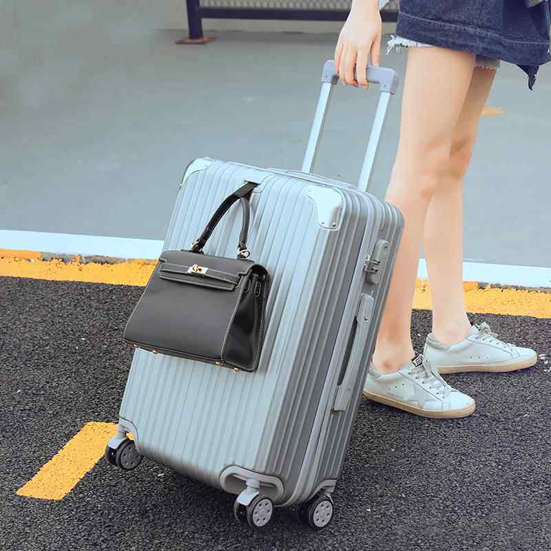 正品李箱女025新款小型20寸行杆2箱2拉4寸旅行密碼皮箱子男生結實