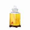 Wholesale octagonal glass wine bottle with faucet 10kg 20kg thickened sealed wine jar transparent wine jar