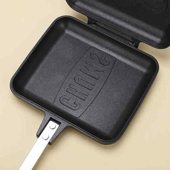 Hot Press Sandwich Maker, Japanese-Style Double-Sided Non-Stick Pan, Gas-Powered, Convenient Multi-Functional Breakfast Maker for Home Use, for Frying Eggs