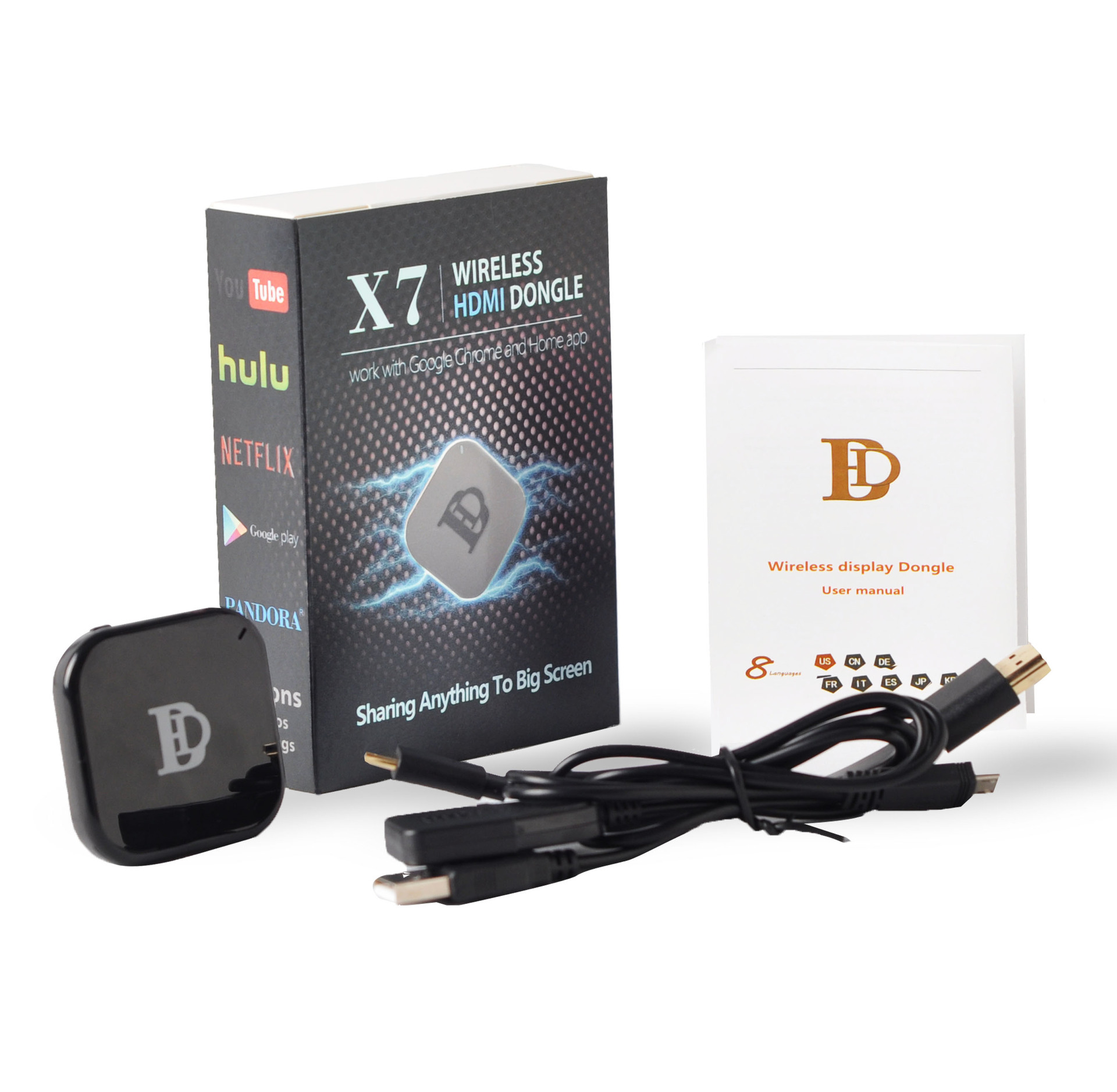 Push Treasure X7L Support the guge protocol HDTV DONGLE 5G Wireless coscreen 1080p