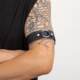 Punk leather armband men's shirt sleeve cuff sports raw leather armband arm strap arm decoration armband