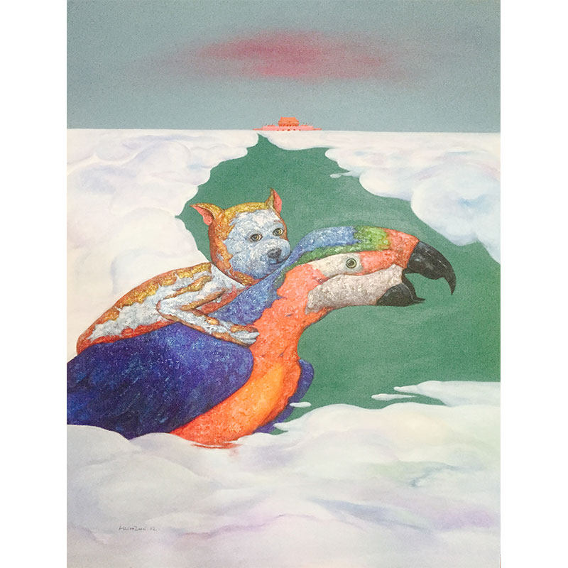 Central Academy of Fine Arts Master of Oil Painting Tang Haiguo (Soaring) hand-painted original oil painting Whole house decorative painting