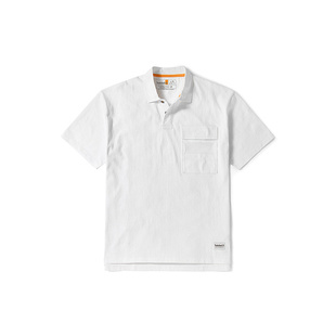 Timberland 白色 休闲大口袋Polo衫 男款