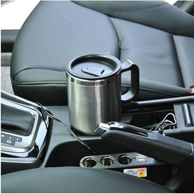 Car-Mounted Kettle 12V for Boiling Water in Cars, Electric Heating Water Cup 24V for Large Trucks, Insulated Water Heater