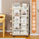 Children's bookshelf movable storage rack floor-standing children's toy storage rack household snacks trolley storage rack