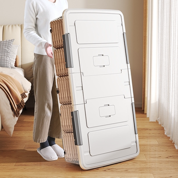 Younai bed bottom storage box flat with pulley under bed large capacity clothing finishing box plastic drawer type turnover box