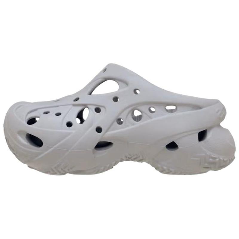 Crocs卡骆驰 圆头厚底笼式拖鞋 洞洞鞋 女款 灰色