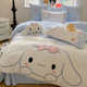 Yugui Dog Thickened Milk Fleece Four-Piece Set Double-Sided Fleece Warm Bedding Flannel Coral Fleece Children's Bed Sheets