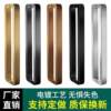 Frameless glass door handle, no fingerprints, rose black titanium shower room, anti-collision stainless steel square tube door handle