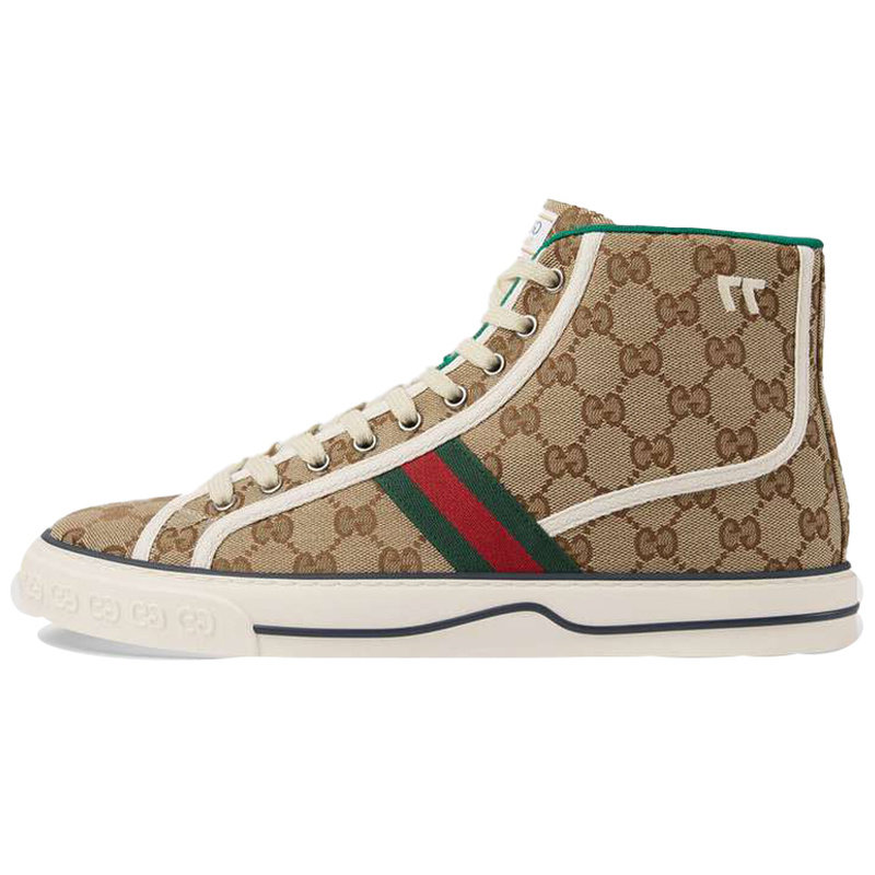 GUCCI 古驰 Tennis 1977系列 高帮板鞋 乌木色