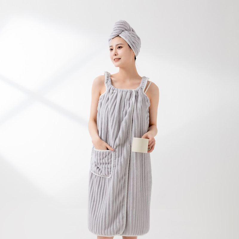Class a Antibacterial Women's Strap Bathrobe, Wearable Bath Towel, Fitness and Swimming Towel Bath Skirt, Quick Water Absorption, Winter Class a Antibacterial Women's Strap Bathrobe, Wearable Bath Towel, Fitness and Swimming Towel Bath Skirt, Quick Water Absorption, Winter