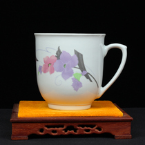 Famous Feng Qunfang Chinas senior skilled ceramic craftsman Jingdezhen water cup teacup A33