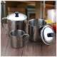304 Stainless Steel Water Cup with Large Lid and Handle, Suitable for Kindergarten, Tea Cup, Household Drinking Cup